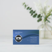 Chrome Video Clip Icon Video Editor Visitekaartje (Staand voorkant)