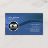 Chrome Video Clip Icon Video Editor Visitekaartje (Voorkant)