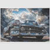 Chrome Vintage Auto Decoupage Tissuepapier (Voorkant)