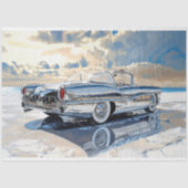 Chrome Vintage Auto Kunst Decoupage Tissuepapier (Voorkant)