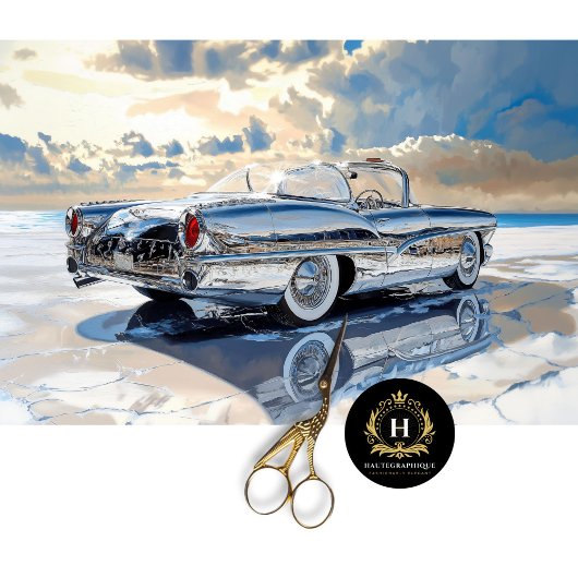 Chrome Vintage Auto Kunst Decoupage Tissuepapier