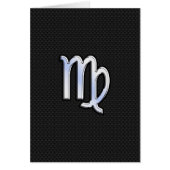 Chrome Virgo Zodiac Sign on slangen skin style (Voorkant)
