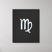 Chrome Virgo Zodiac Sign on slangen skin style Canvas Afdruk (Voorkant)