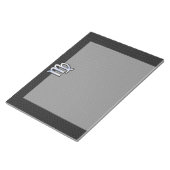 Chrome Virgo Zodiac Sign on slangen skin style Notitieblok (Schuin)