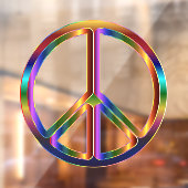 Chrome vredesgebaar raamsticker (Vel 2)