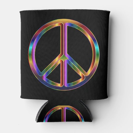 Chrome-vredesteken Blikjeskoeler (Voorkant)