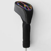 Chrome-vredesteken Golfheadcover (Schuin)