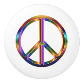 Chrome-vredesteken Keramische Knop