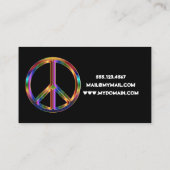 Chrome-vredesteken Visitekaartje (Achterkant)