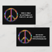 Chrome-vredesteken Visitekaartje (Voorkant / Achterkant)