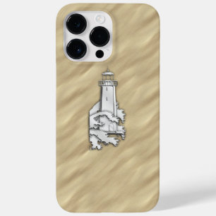 Chrome Vuurtoren op Sandy Beach Print Case-Mate iPhone Case