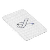 Chrome White Ribbon Awareness on Checkers Magneet (Rechterzijde)