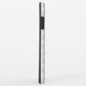 Chrome White Ribbon Awareness on Houndstooth Print Case-Mate iPhone Case (Achterkant/rechts)