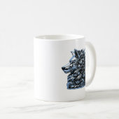 Chrome Wolf Buste Koffiemok (Voorkant rechts)