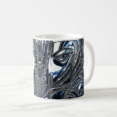 Chrome Wolf Manen Wrap Koffiemok (Voorkant rechts)