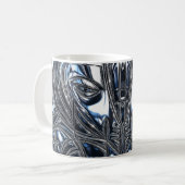 Chrome Wolf Manen Wrap Koffiemok (Voorkant links)