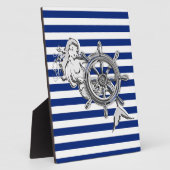 Chrome Zeemeermin op Nautilus Strepen Fotoplaat (Zijkant)