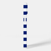 Chrome Zeemeermin Print op Navy Stripes Case-Mate iPhone Case (Achterkant / Rechts)