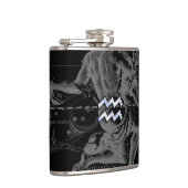 Chrome zoals Aquarius Sign on Hevelius Map Heupfles (Rechts)