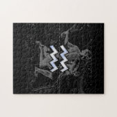 Chrome zoals Aquarius Sign on Hevelius Map Legpuzzel (Horizontaal)