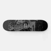 Chrome zoals Aquarius Sign on Hevelius Map Skateboard (Horizontaal)