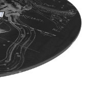 Chrome zoals Aquarius Sign on Hevelius Map Snijplank (Hoek)