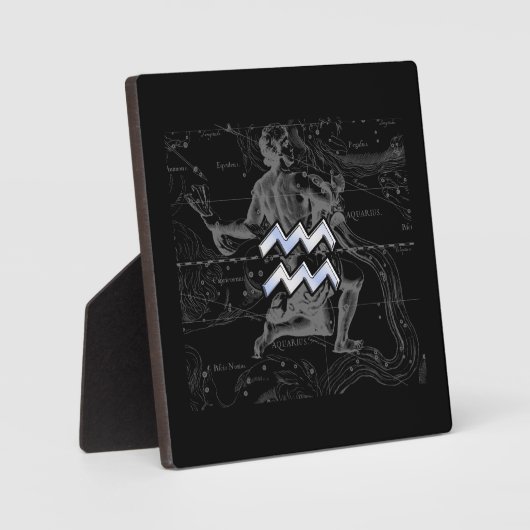 Chrome zoals Aquarius Sterrenbeeld op Hevelius Fotoplaat (Voorkant)