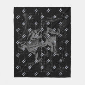 Chrome zoals Aquarius Zodiac Sign on Hevelius 1690 Fleece Deken (Voorkant)