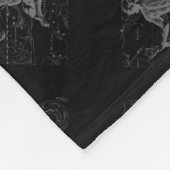 Chrome zoals Aquarius Zodiac Sign on Hevelius 1690 Fleece Deken (Hoek)