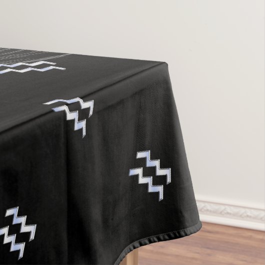 Chrome zoals Aquarius Zodiac Sign on Hevelius 1690 Tafelkleed (Voorbeeld)