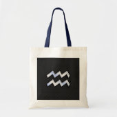 Chrome zoals Aquarius Zodiac Sign on slang Tote Bag (Voorkant)
