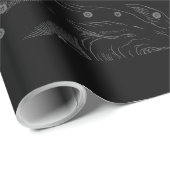 Chrome zoals Aquarius Zodiac Sign op Hevelius Cadeaupapier (Rol Hoek)