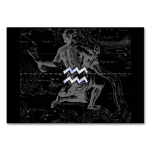 Chrome zoals Aquarius Zodiac Sign op Hevelius Kaart