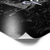 Chrome zoals Aries Zodiac Sign  Hevelius Foto Afdruk (Hoek)