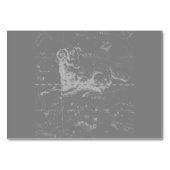 Chrome zoals Aries Zodiac Sign  Hevelius Kaart (Achterkant)