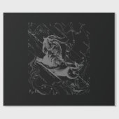 Chrome zoals Capricorn Zodiac Sign on Hevelius 169 Cadeaupapier (Vlak)