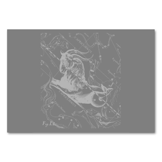 Chrome zoals Capricorn Zodiac Sign on Hevelius Kaart (Achterkant)