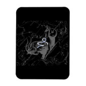 Chrome zoals Capricorn Zodiac Sign on Hevelius Magneet (Verticaal)