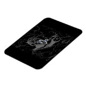 Chrome zoals Capricorn Zodiac Sign on Hevelius Magneet (Linkerzijde)