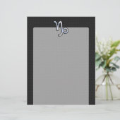 Chrome zoals Capricorn Zodiac Symbol op slangenhui (Staand voorkant)