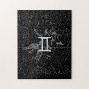 Chrome zoals Gemini Zodiac Sign on Hevelius 1690 Legpuzzel