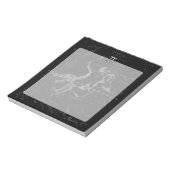 Chrome zoals Gemini Zodiac Sign on Hevelius 1690 Notitieblok (Linkerzijde)