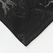 Chrome zoals Gemini Zodiac Sign on Hevelius Fleece Deken (Hoek)