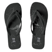 Chrome zoals Gemini Zodiac Sign on Hevelius Teenslippers (Voetbed)