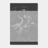 Chrome zoals Gemini Zodiac Symbol op Hevelius Post-it® Notes (Voorkant)