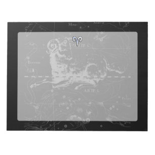 Chrome zoals het Zodiac-symbool van Aries op Hevel Notitieblok