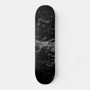 Chrome zoals het Zodiac-symbool van Aries op Hevel Skateboard