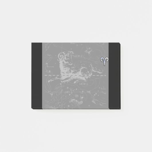Chrome zoals het Zodiasymbool van Aries op Heveliu Post-it® Notes (Voorkant)