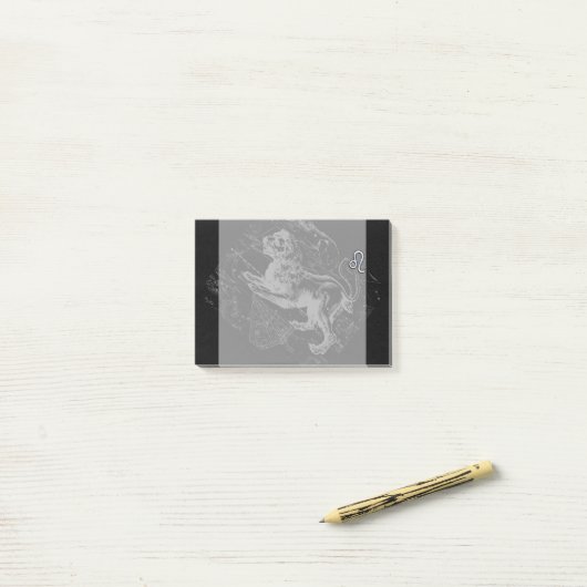 Chrome zoals Leo Zodiac Sign on Hevelius 1690 Post-it® Notes (Op bureau)