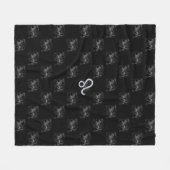 Chrome zoals Leo Zodiac Sign op Hevelius Fleece Deken (Voorkant (Horizontaal))
